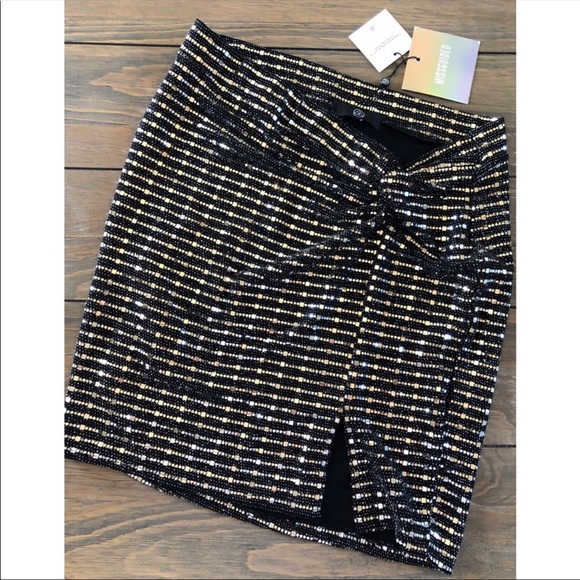 6- Missguided mirror sequin split front mi… - Picture 4 of 15